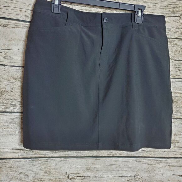 Eddie Bauer Black Hiking Skort size 12 - Picture 1 of 6